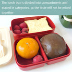 Süßer Hase doppelstöckige Kunststoff-Lunchbox Große Kapazität tragbare Brotdose, Stil:, Klein Rot, Klein Gelb, Groß Rot, Groß Grün, Groß Gelb