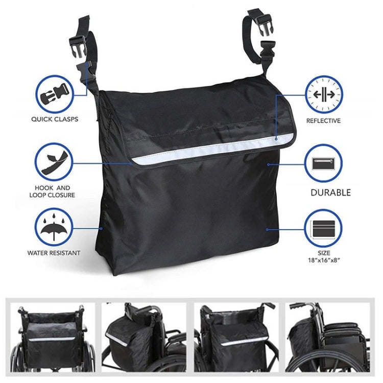 Aufbewahrungstasche für den Armlehnen-Elektro-Rollstuhl für den Außenbereich, 45,7 x 40,6 x 20,3 cm
