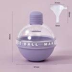 2x Whisky Birnen Ice Ball Silikonform mit Trichter, mit Trichter+Himmelblau, mit Trichter+Lavendelviolett, mit Trichter+Kirschblütenrosa, mit Trichter+Bananengelb