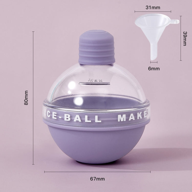 2x Whisky Birnen Ice Ball Silikonform mit Trichter, mit Trichter+Himmelblau, mit Trichter+Lavendelviolett, mit Trichter+Kirschblütenrosa, mit Trichter+Bananengelb