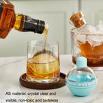 2x Whisky Birnen Ice Ball Silikonform mit Trichter, mit Trichter+Himmelblau, mit Trichter+Lavendelviolett, mit Trichter+Kirschblütenrosa, mit Trichter+Bananengelb