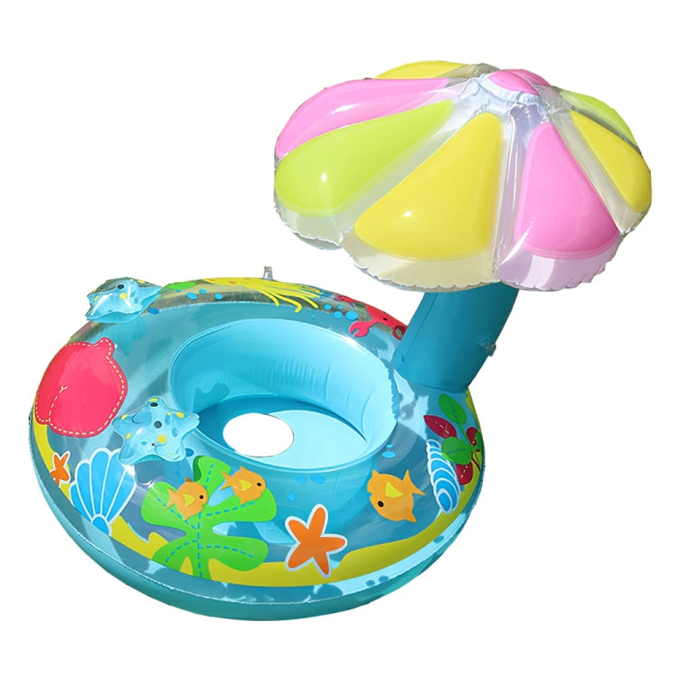 Kinder umweltfreundlicher PVC aufblasbarer Sonnenschutz Pilzförmiger Sitz-Schwimmring, Pilz (Blau), Pilz (Pink)