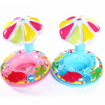 Kinder umweltfreundlicher PVC aufblasbarer Sonnenschutz Pilzförmiger Sitz-Schwimmring, Pilz (Blau), Pilz (Pink)