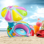 Kinder umweltfreundlicher PVC aufblasbarer Sonnenschutz Pilzförmiger Sitz-Schwimmring, Pilz (Blau), Pilz (Pink)