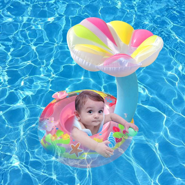 Kinder umweltfreundlicher PVC aufblasbarer Sonnenschutz Pilzförmiger Sitz-Schwimmring, Pilz (Blau), Pilz (Pink)