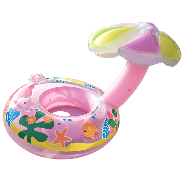 Kinder umweltfreundlicher PVC aufblasbarer Sonnenschutz Pilzförmiger Sitz-Schwimmring, Pilz (Blau), Pilz (Pink)