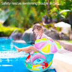 Kinder umweltfreundlicher PVC aufblasbarer Sonnenschutz Pilzförmiger Sitz-Schwimmring, Pilz (Blau), Pilz (Pink)