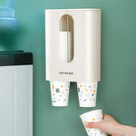 Haushalts-stanzfreier Wandhalter für Einweg-Pappbecher, automatischer Wasserbecherhalter-Spender