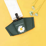 GD Daisy Vinyl Sonnen- und Regenschirm UV-Schutz Sonnenschutz Dreifach faltbarer Schirm