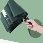 GD Daisy Vinyl Sonnen- und Regenschirm UV-Schutz Sonnenschutz Dreifach faltbarer Schirm
