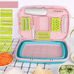 9-in-1-Klappschneidebrett Kunststoff Multifunktions-Haushaltsschneidebrett Küche Antibakterielles Anti-Schimmel-Schneidebrett Schneidemesser-Set
