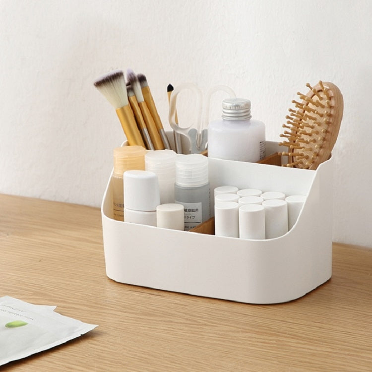 Einfache Kunststoff-Aufbewahrungsbox mit mehreren Fächern, Tisch-Ablagebox, Studentenwohnheim-Fach-Aufbewahrungsbox, Ablagebox