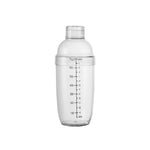 Shaker Cup PC Oz Cup Shaker mit Skala Shaker Shaker Milchteekanne Saftkrug, 350ml Transparent, 530ml Transparent, 700ml Transparent, 1000ml Transparent, 350ml Schwarz Doppelskala, 530ml Schwarz Doppelskala