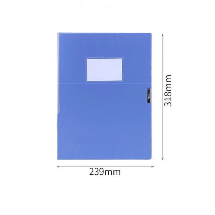 Deli 5683 Aktenbox A4 Kunststoff-Aktenbox 55mm Büro-Aufbewahrungsbox Informationsbox