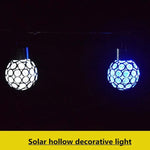 2 St. Solar-Hohlkugel-Pendelleuchte Dekorative Gartenleuchte, 2 St. Hohlkugel Weiß, 2 St. Hohlkugel Bunt