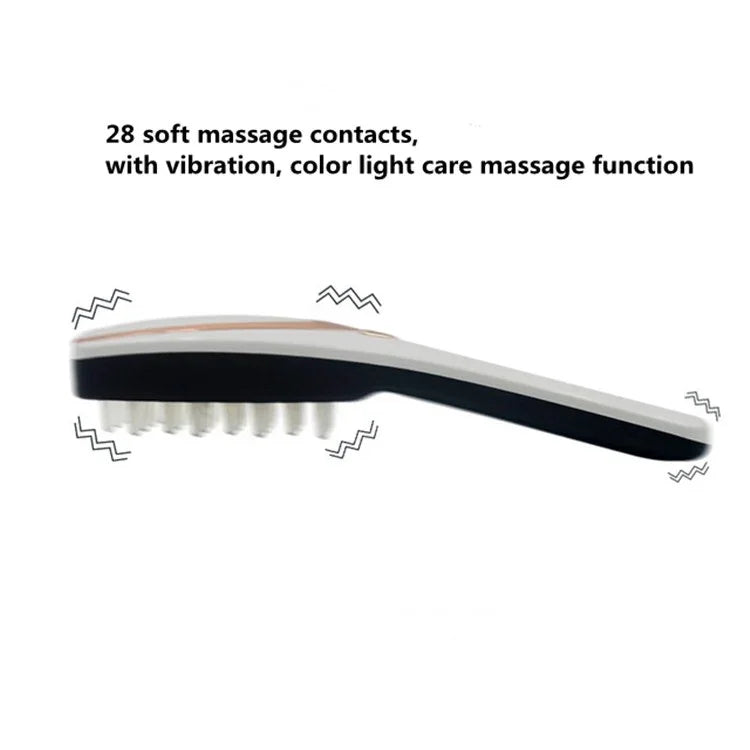 Elektrischer Massagekamm mit Kopfhautmassagegerät, Anti-Haarausfall-Kopfhautpflege, Vibrations- und Farblichtkamm