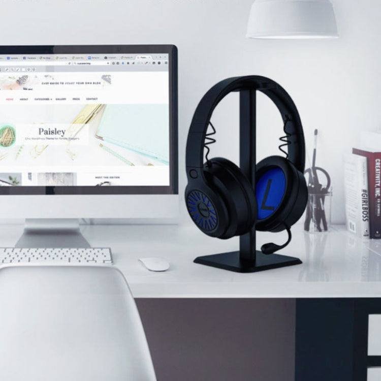 Kopfhörerhalter Internet-Café-Headset-Displayständer, weiß, schwarz