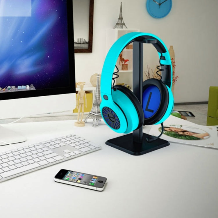 Kopfhörerhalter Internet-Café-Headset-Displayständer, weiß, schwarz
