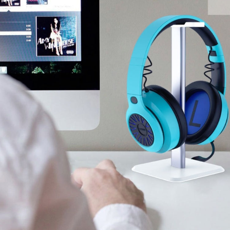 Kopfhörerhalter Internet-Café-Headset-Displayständer, weiß, schwarz