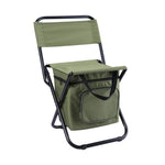Outdoor-Klappstuhl mit Aufbewahrungstasche, Rückenlehne und Wärmefunktion, Outdoor-Klappstuhl