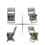 Outdoor-Klappstuhl mit Aufbewahrungstasche, Rückenlehne und Wärmefunktion, Outdoor-Klappstuhl