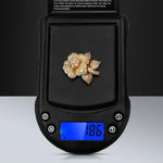 Präzisions-Palmwaage Gold Silber Schmuckwaage Taschenwaage, Spezifikation: 200g/0,01g, 200g/0,01g: Ohne Batterie