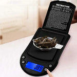 Präzisions-Palmwaage Gold Silber Schmuckwaage Taschenwaage, Spezifikation: 200g/0,01g, 200g/0,01g: Ohne Batterie
