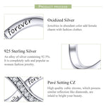 925 Sterlingsilber Infinity Familie Für Immer Perlenarmband für Damen DIY Armband Zubehör, SCC1146