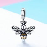 S925 Sterlingsilber Bienen-Geschichten Charm DIY Perlenarmband Zubehör, SCC821