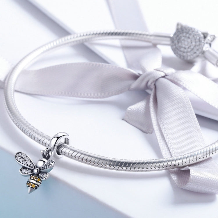 S925 Sterlingsilber Bienen-Geschichten Charm DIY Perlenarmband Zubehör, SCC821