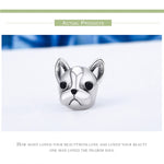 S925 Sterlingsilber Tier-Serie Bulldoggen-Perlen