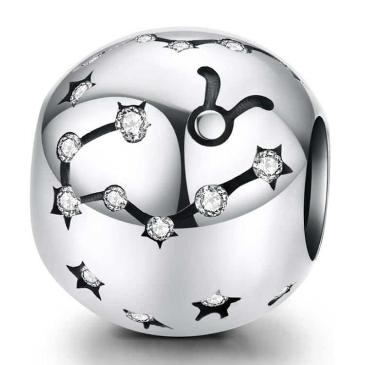 S925 Sterling Silber Zwölf Konstellation Perlen DIY Armband Zubehör Schmuck Silberperlen, Widder, Stier, Zwillinge, Krebs, Löwe, Jungfrau, Waage, Skorpion, Schütze, Steinbock, Wassermann, Fische