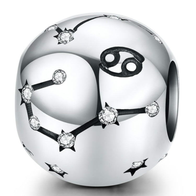 S925 Sterling Silber Zwölf Konstellation Perlen DIY Armband Zubehör Schmuck Silberperlen, Widder, Stier, Zwillinge, Krebs, Löwe, Jungfrau, Waage, Skorpion, Schütze, Steinbock, Wassermann, Fische