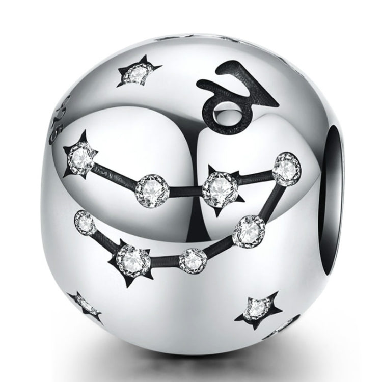 S925 Sterling Silber Zwölf Konstellation Perlen DIY Armband Zubehör Schmuck Silberperlen, Widder, Stier, Zwillinge, Krebs, Löwe, Jungfrau, Waage, Skorpion, Schütze, Steinbock, Wassermann, Fische