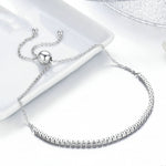 Zärtliches S925 Sterlingsilber Armband Verstellbares Damenarmband, SCB029