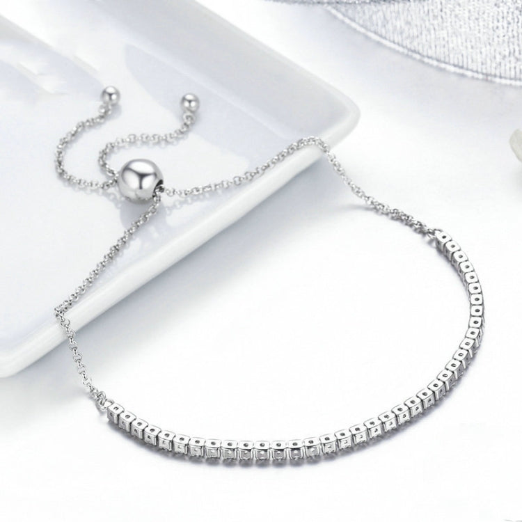 Zärtliches S925 Sterlingsilber Armband Verstellbares Damenarmband, SCB029