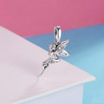 925 Sterlingsilber Blumenfee Anhänger Damen DIY Armbänder Halsketten Zubehör, SCC359