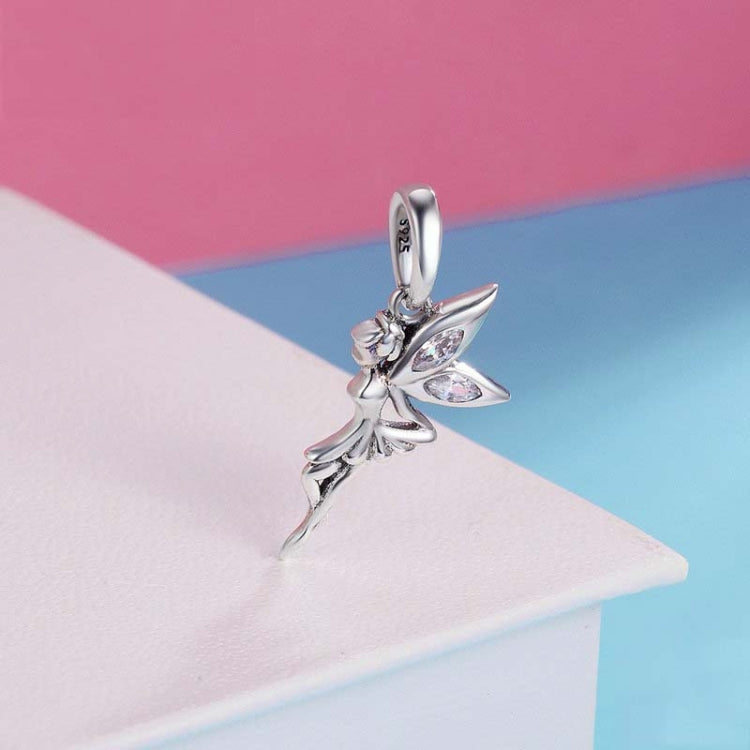 925 Sterlingsilber Blumenfee Anhänger Damen DIY Armbänder Halsketten Zubehör, SCC359