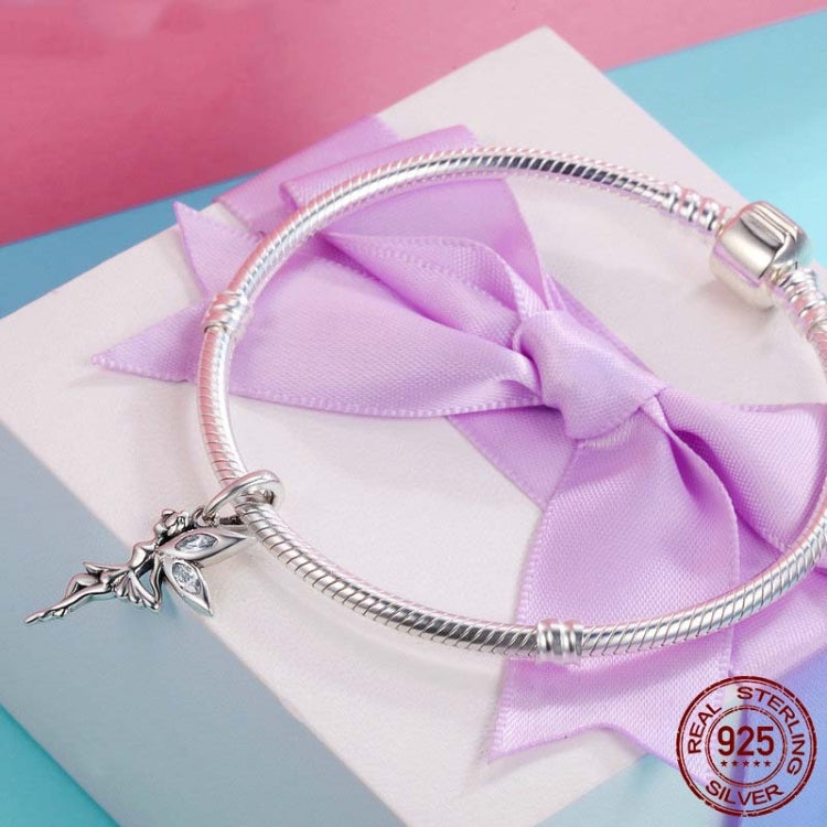925 Sterlingsilber Blumenfee Anhänger Damen DIY Armbänder Halsketten Zubehör, SCC359