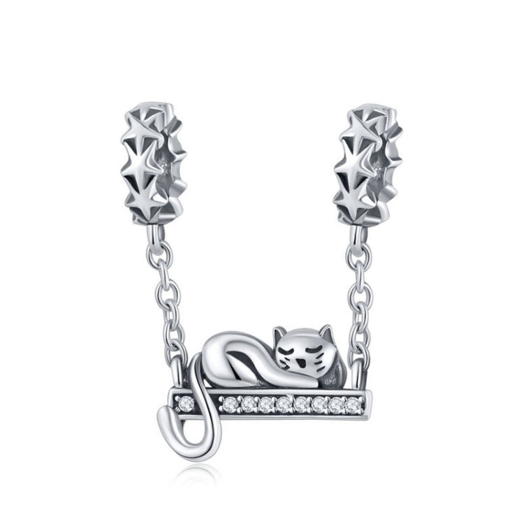 925 Sterling Silber Anhänger Süße Katzenkette Anhänger, SCC856