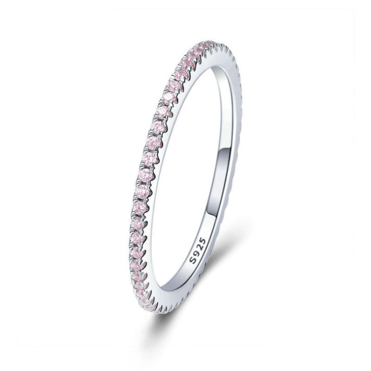 S925 Sterling Silber Damen Modering Diamant Einfacher Ring, 5, 6, 7, 8, 9