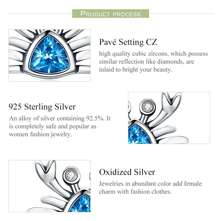 Kleiner Krebs S925 Sterling Silber Ohrringe mit Edelstein Herzförmige Ohrringe, SCE413