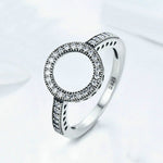 S925 Sterlingsilber Damen Inlay-Ring, 6, 7, 9