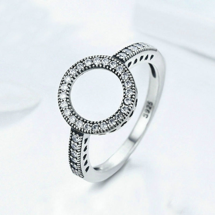 S925 Sterlingsilber Damen Inlay-Ring, 6, 7, 9
