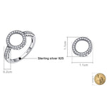 S925 Sterlingsilber Damen Inlay-Ring, 6, 7, 9