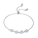 Niedliches Armband mit Haustierpfotenabdrücken aus 925er Sterlingsilber, Tiermotiv, SCB096