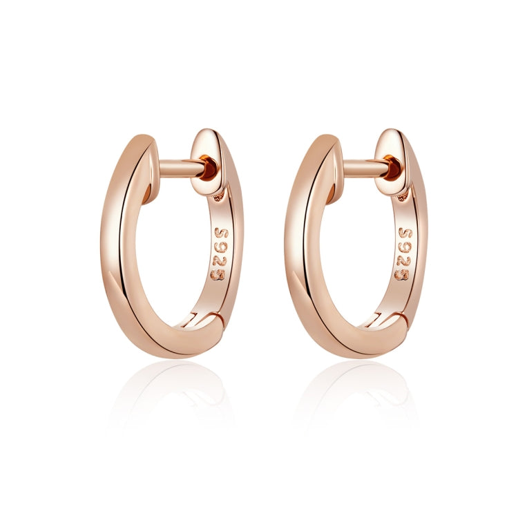 Schlichte Ohrringe Sterlingsilber S925 Ohrringe Ohrhänger, Roségold, Silber, Gold