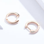Schlichte Ohrringe Sterlingsilber S925 Ohrringe Ohrhänger, Roségold, Silber, Gold