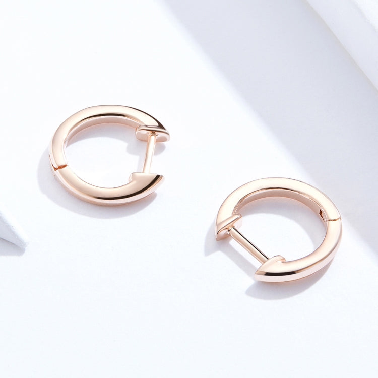 Schlichte Ohrringe Sterlingsilber S925 Ohrringe Ohrhänger, Roségold, Silber, Gold