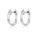 Schlichte Ohrringe Sterlingsilber S925 Ohrringe Ohrhänger, Roségold, Silber, Gold